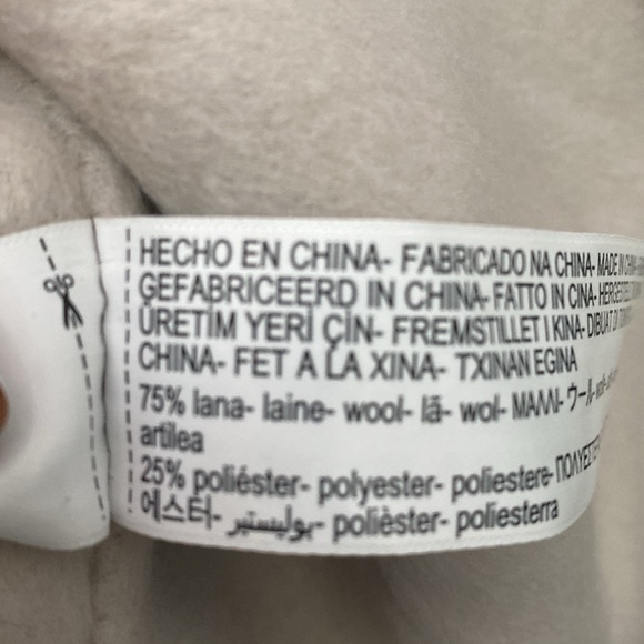 Massimo Dutti Oversized Wool Blend Coat With Pockets Size M - Picture 14 of 17